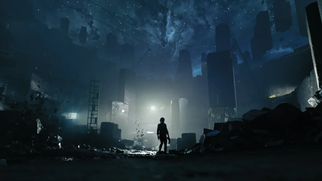 A lone figure in a dark sector of the Oldest House, Control and Alan Wake connection