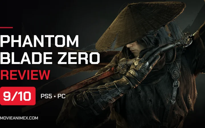 Phantom Blade Zero review featured image showing Soul with his blade, rated 9/10 by MovieAnimeX